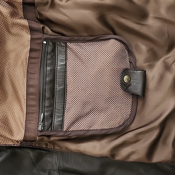 Boutique of Leathers Canada Men's Dark Brown Leather Full Zip Lined Jacket Sz 38 - Picture 13 of 16